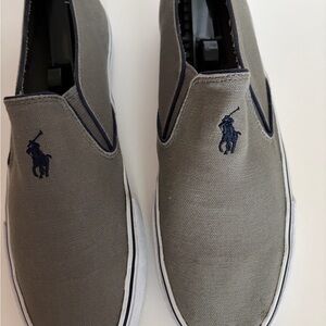 Polo by Ralph Lauren Charcoal Slip-On Loafers